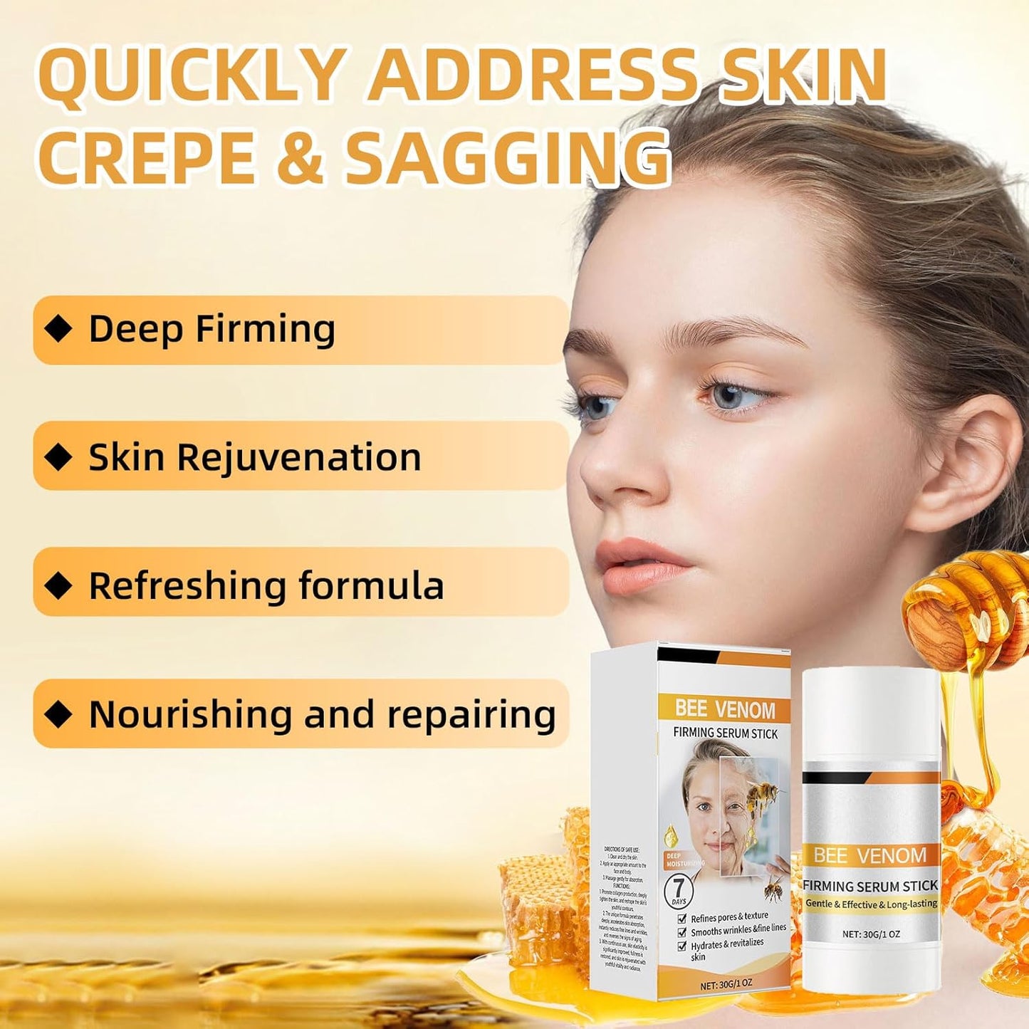 Bee Venom Firming Serum Stick | Anti-Aging Face Cream