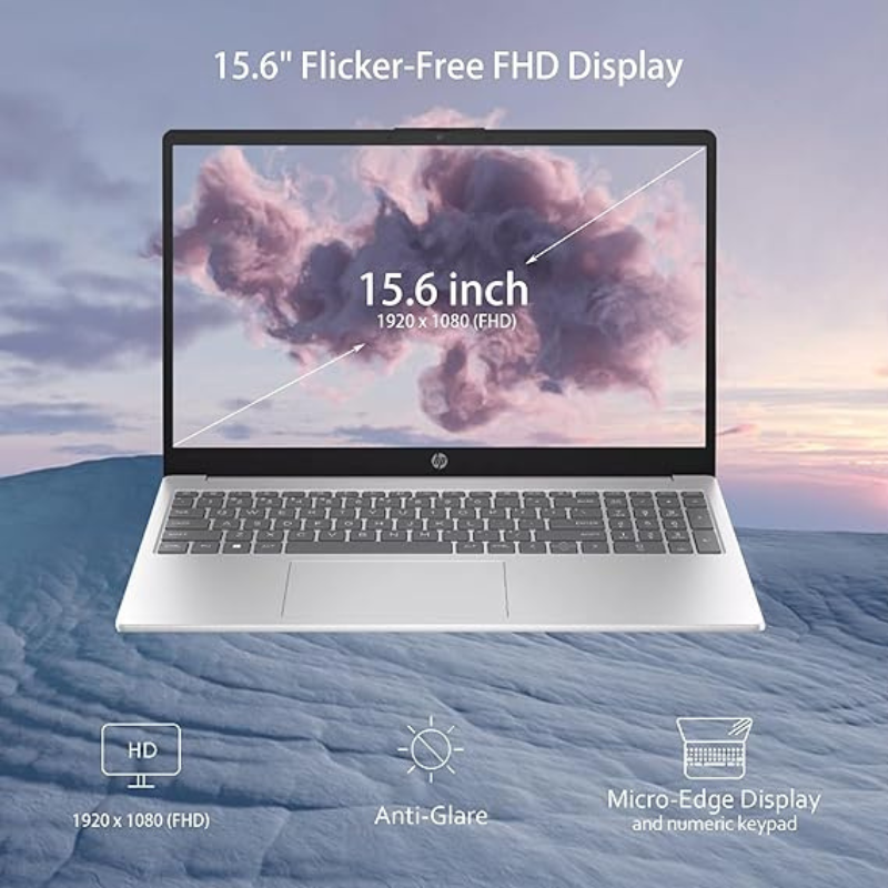 HP 15.6" Laptop β 13th Gen Intel Core i5-1335U, 32GB RAM, 1TB SSD, FHD Display, Windows 11, Silve