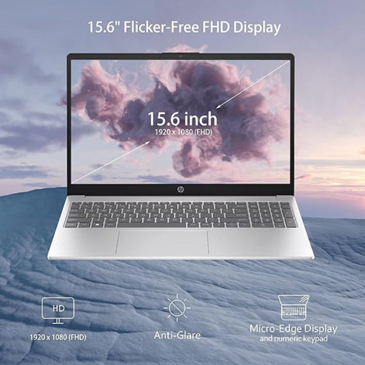 HP 15.6" Laptop – 13th Gen Intel Core i5-1335U, 32GB RAM, 1TB SSD, FHD Display, Windows 11, Silve